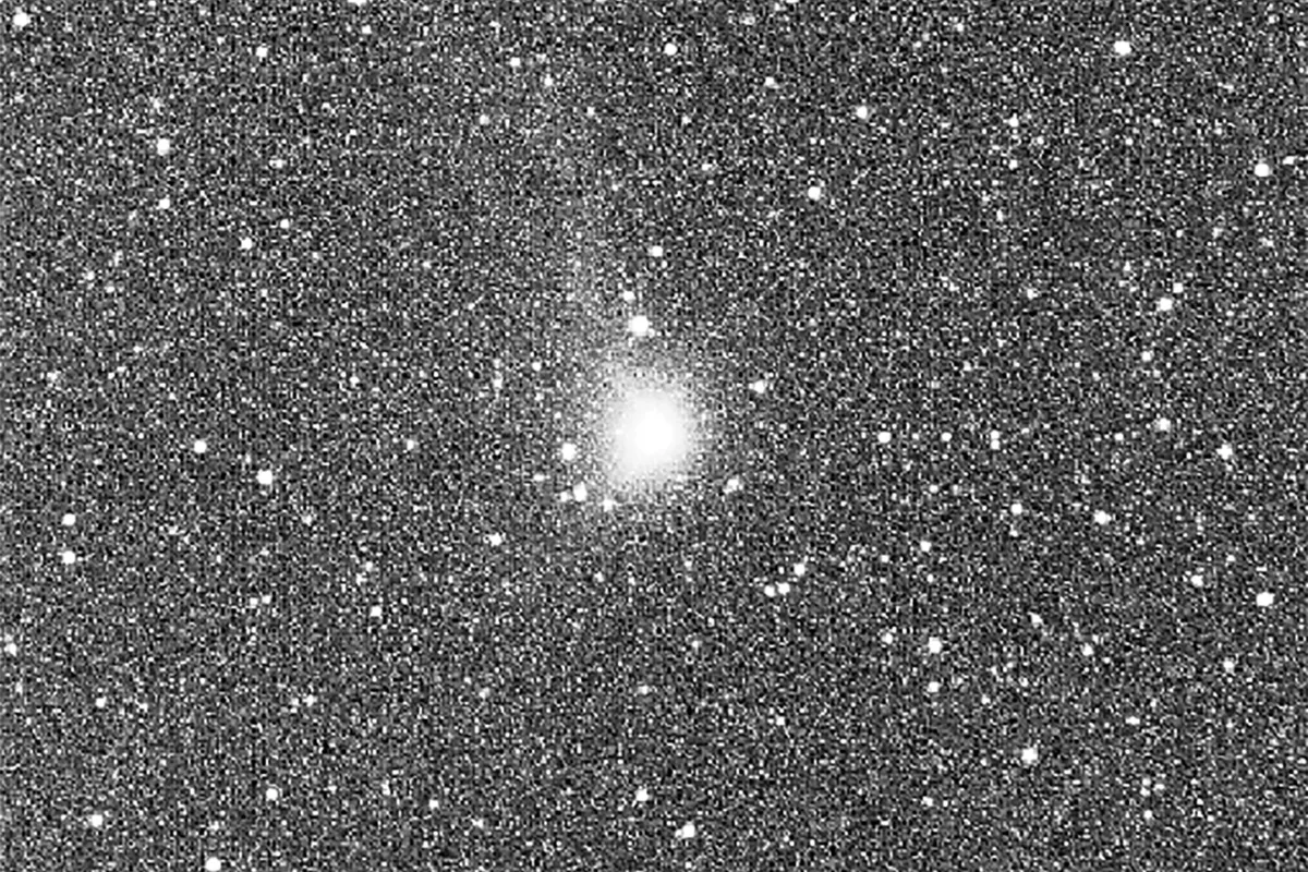 A single frame image of comet 3I/ATLAS captured by the European Space Agency's June mission. Credit: ESA/Juice/NavCam