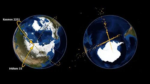 2009 Iridium-Cosmos Collision - Rlandmann Wikimedia CC BY-SA 3.0