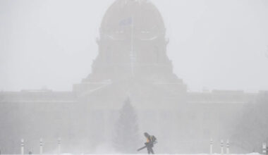 Winter returns to Alberta with blizzard warnings and a new parking ban for Edmonton