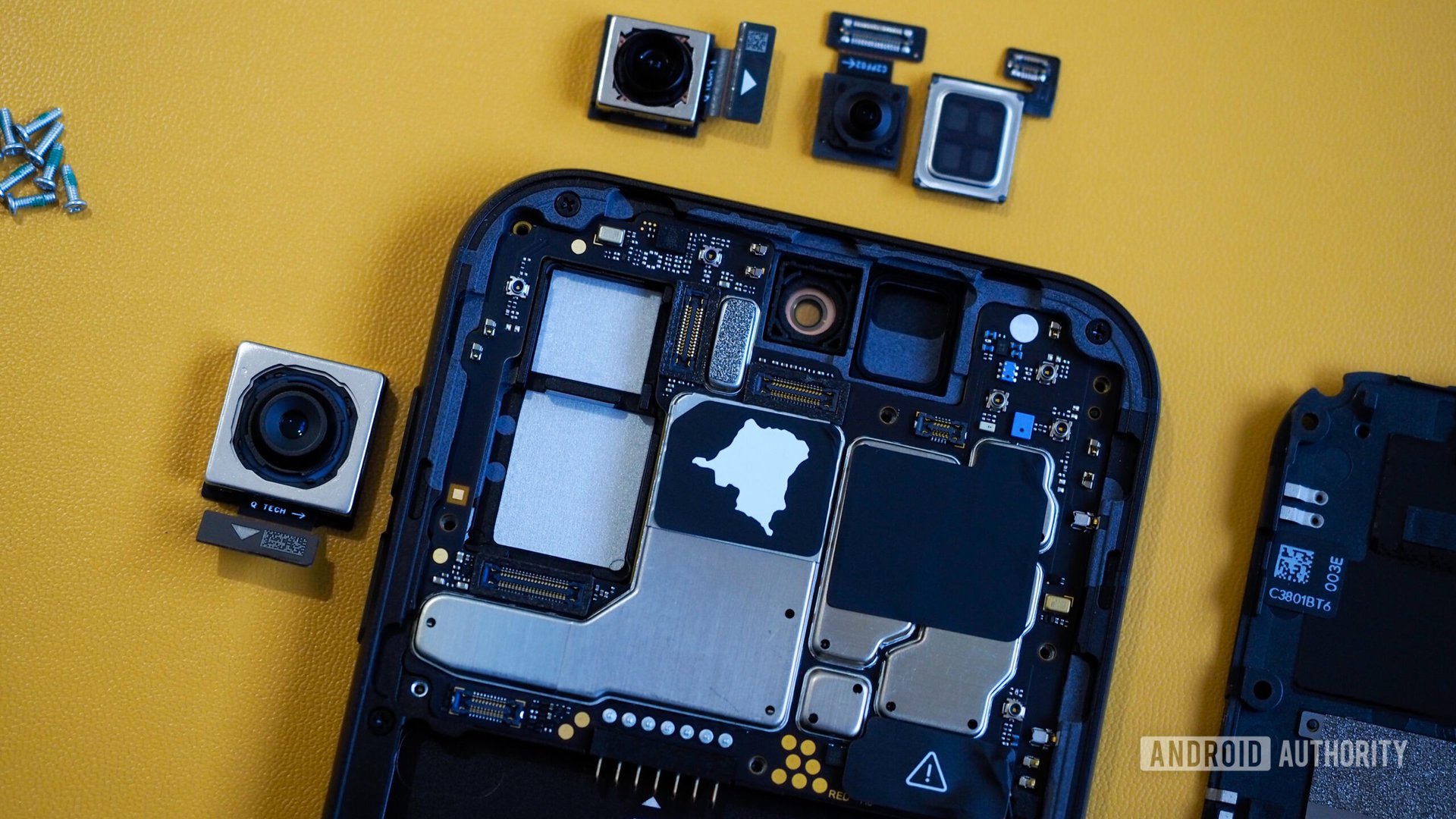 fairphone 5 deconstructed upper module sensors
