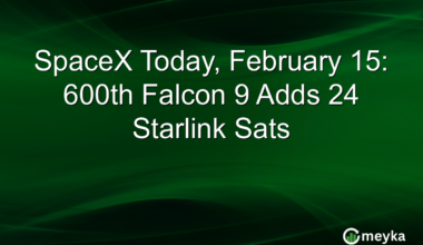 SpaceX Today, February 15: 600th Falcon 9 Adds 24 Starlink Sats