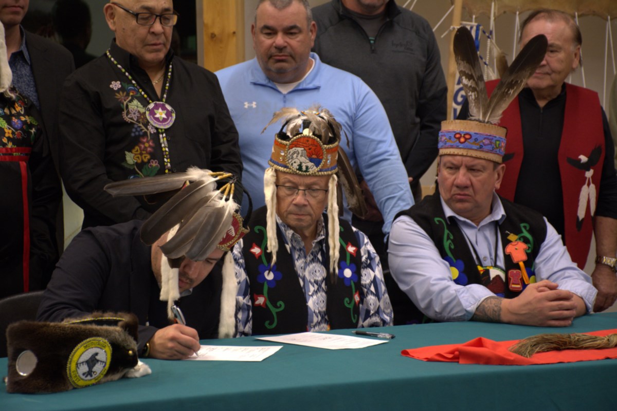 'True partnership': First Nations sign agreement with Hydro One on transmission lines