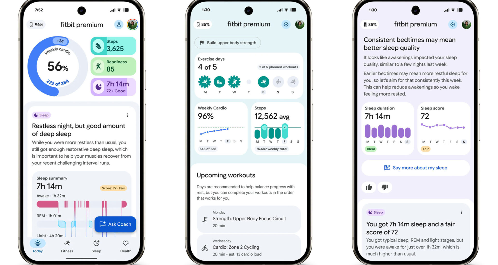 Fitbit personal health coach
