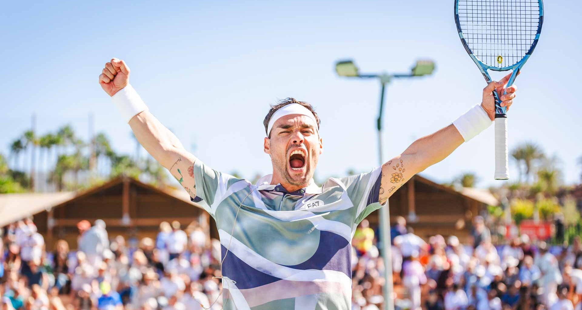Fabio Fognini at the Tenerife Challenger 2.