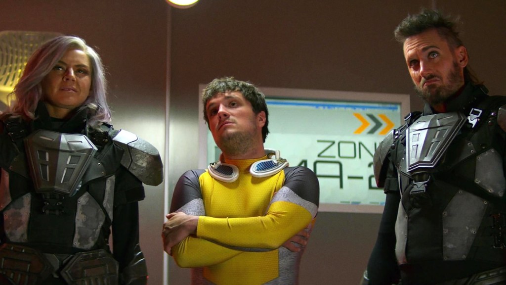 A still from the TV show Future Man with Josh Hutcherson