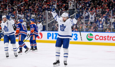 Maccelli scores twice, helps Maple Leafs top Oilers for 3rd straight win
