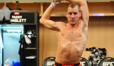 Backstage with Pimblett at UFC 324, eating candy and ‘crucifying bogs’