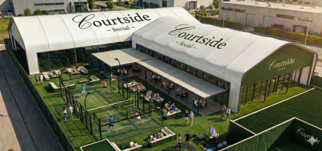Courtside Social is a new padel sports club proposed for Vancouver