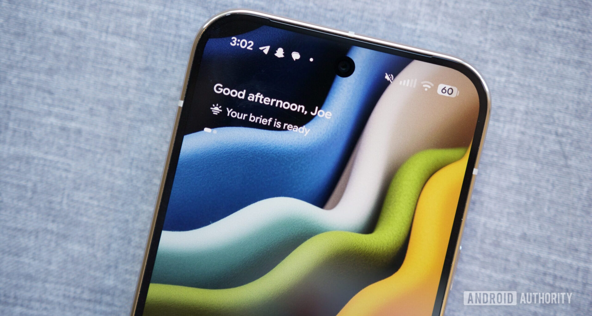 Daily Hub pop-up in the At a Glance widget.