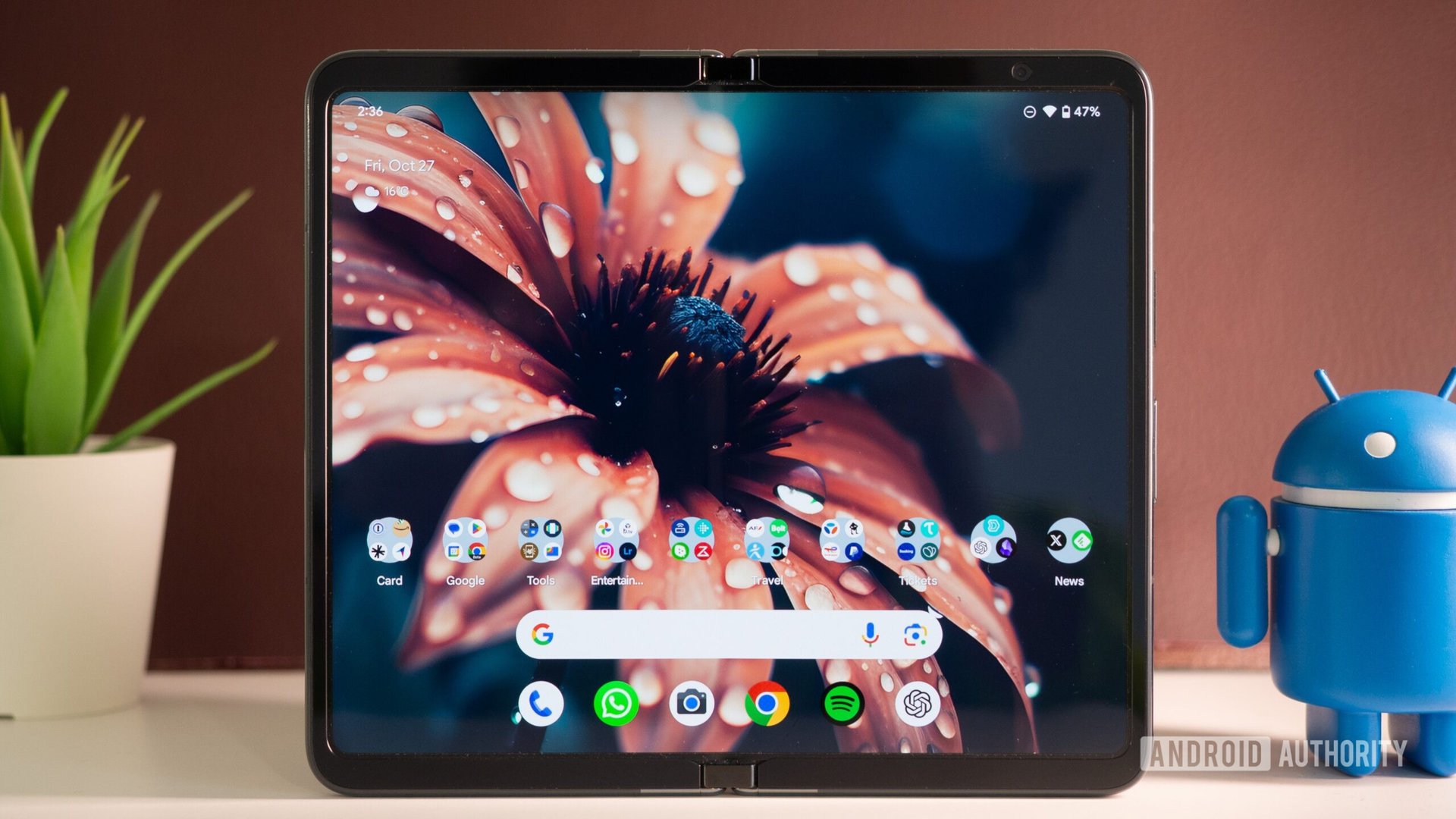 google pixel fold inner display homescreen 2