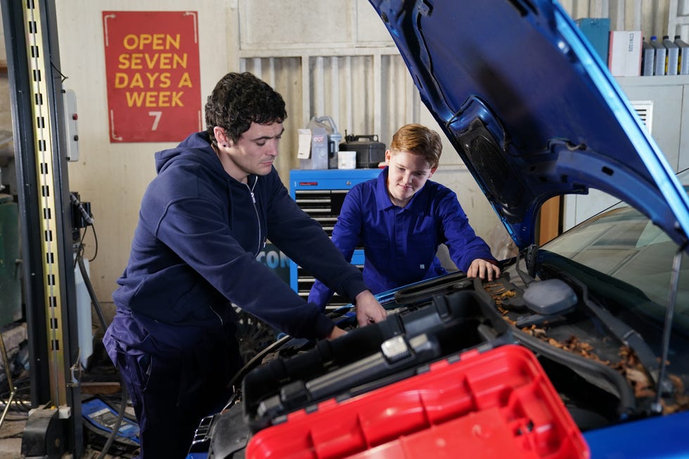 Rex Gallagher and Ro Hutchinson in Hollyoaks rex gallagher and ro hutchinson in hollyoaks