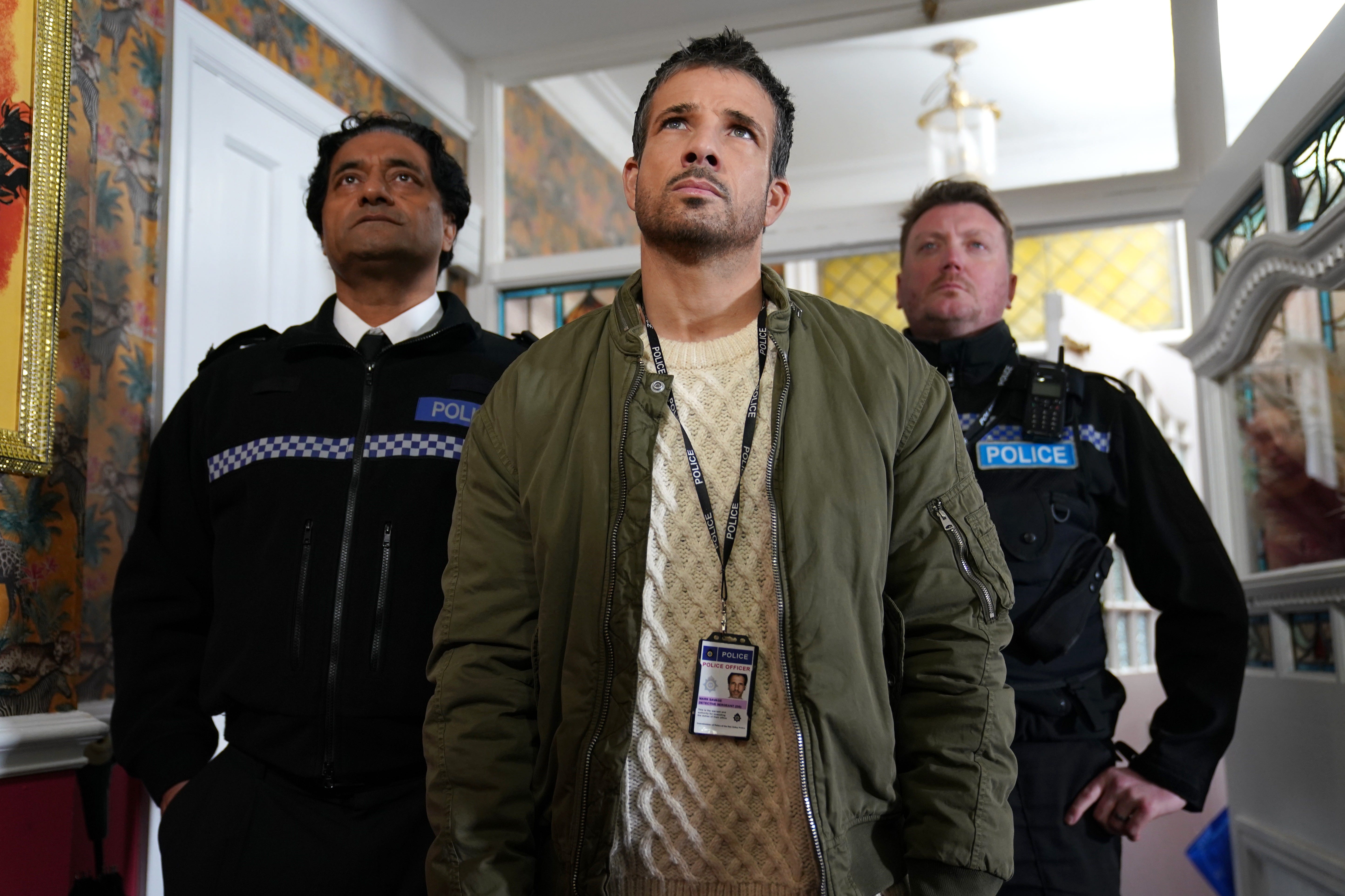 superintendent singh and donny clark in hollyoaks