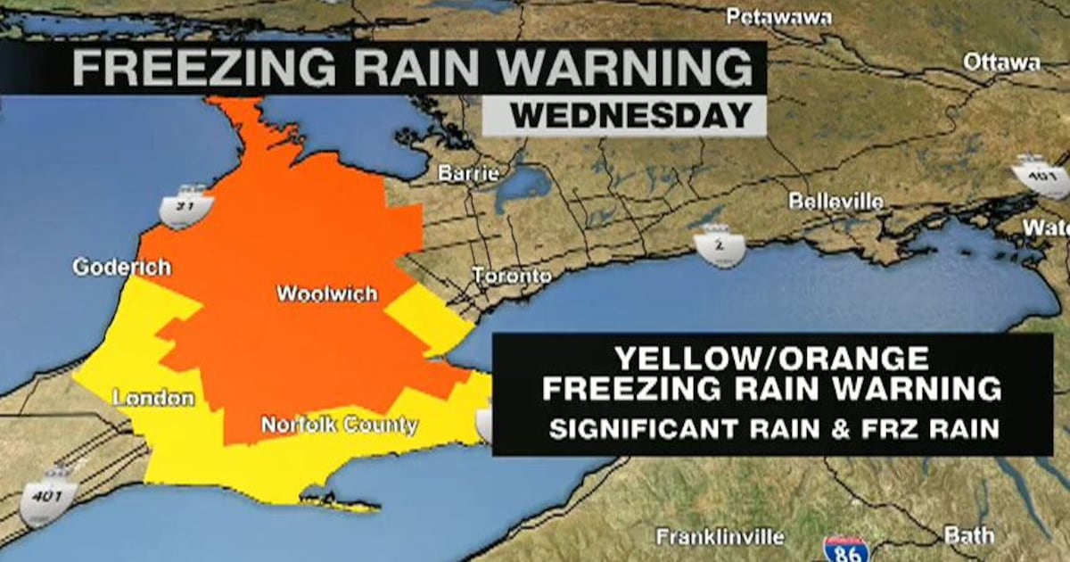 Environment Canada issues yellow alert for Toronto and parts of the GTA – CP24