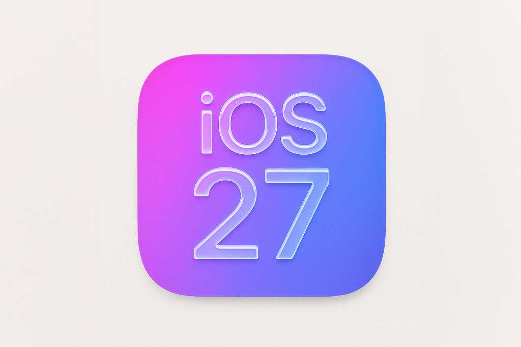 iOS 27 fake logo