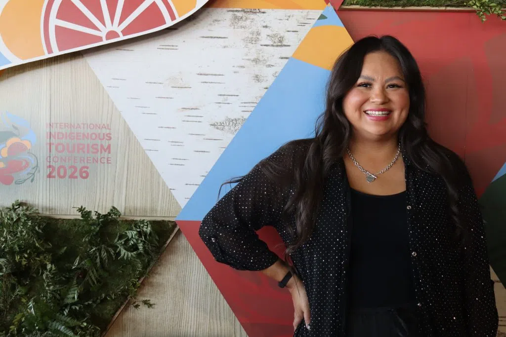 Tamara Littlelight, Director of Marketing with Indigenous Tourism at the International Indigenous Tourism Conference (Photo Credits - Daniel Barker-Tremblay)