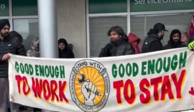 Temporary employees 'good enough to work, good enough to stay' in Ontario, protesters say