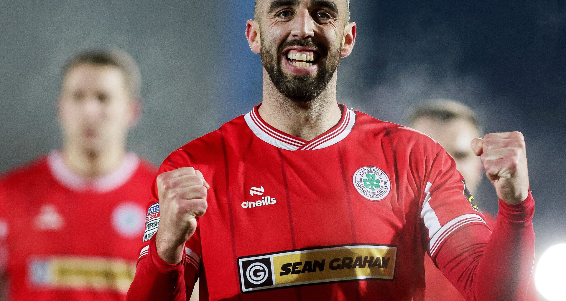 JOE THE GOAL: Cliftonville striker Joe Gormley opened the scoring for the Reds