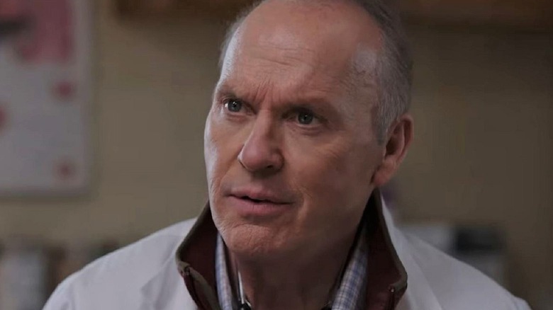 Dr. Samuel Finnix wearing a white coat on Dopesick