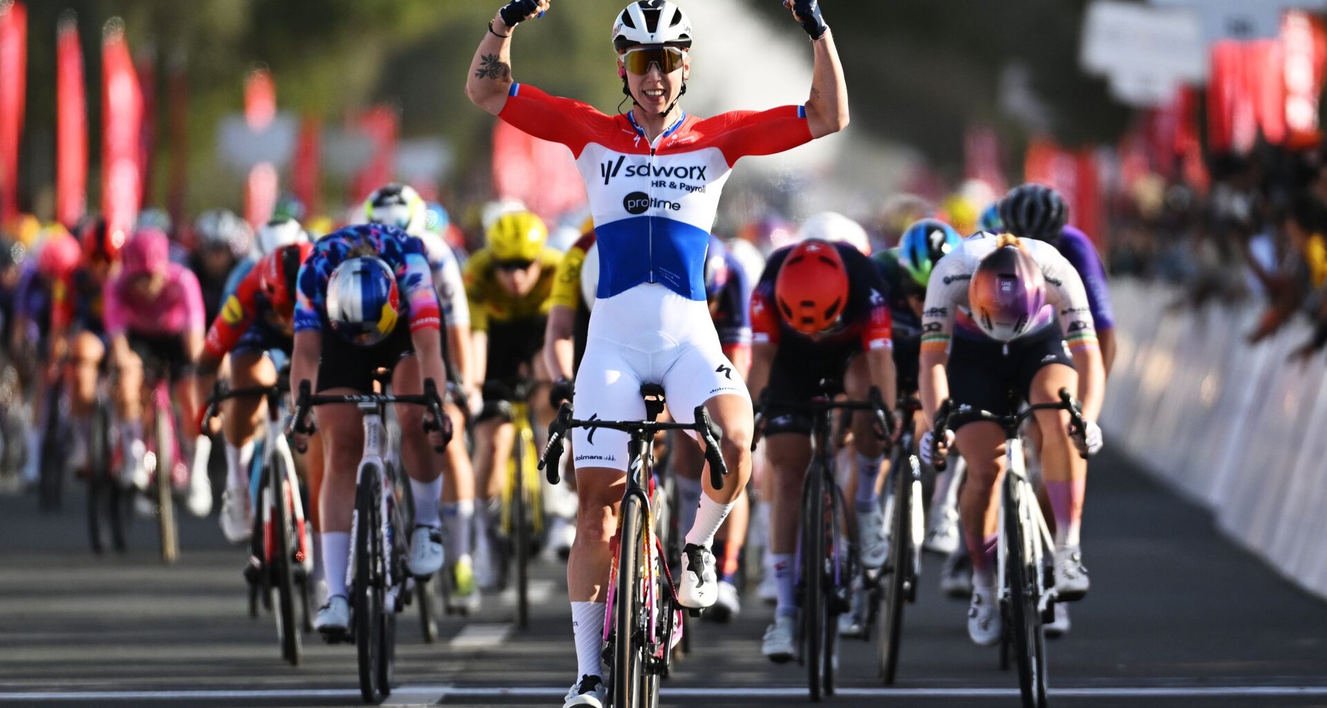 UAE Tour Women: Lorena Wiebes storms to victory on stage 1 sprint