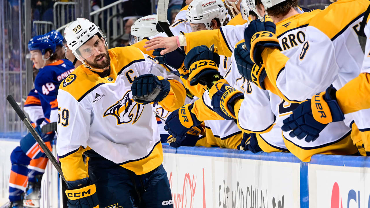 Josi breaks tie late in 3rd, Predators edge Islanders to end 3-game skid