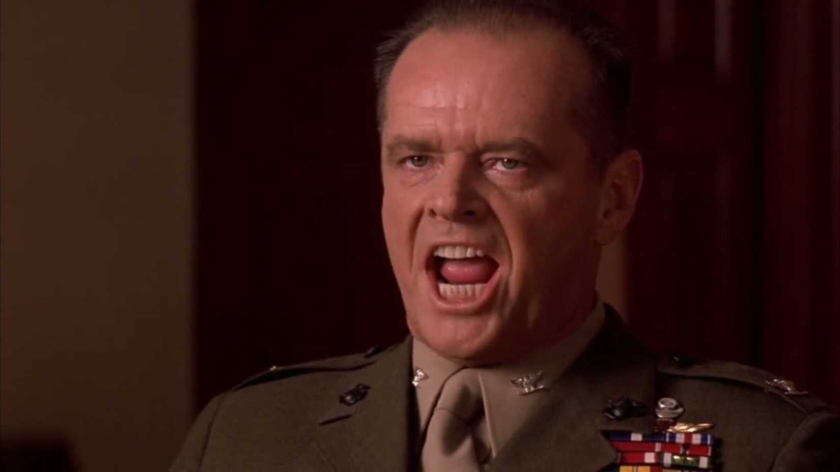 Jack Nicholson as Colonel Nathan R. Jessep in A Few Good Men