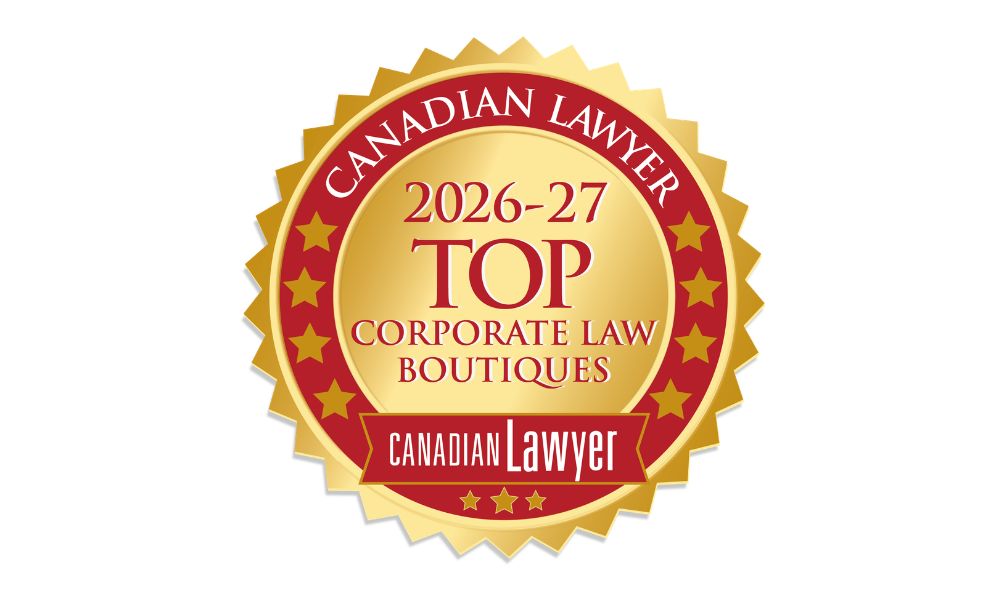 Top Corporate Law Firms in Canada, Boutique