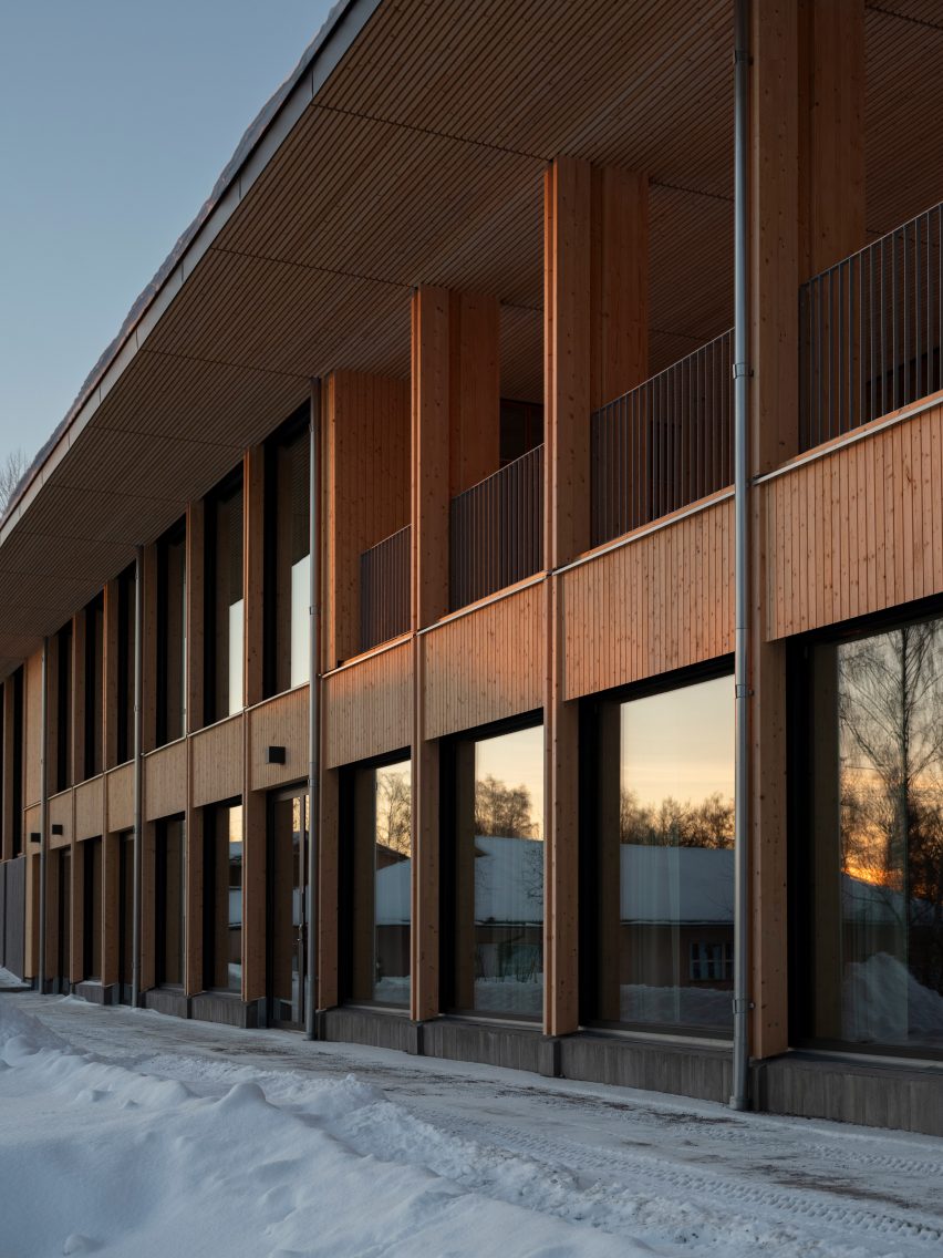 Exterior view of university campus by Johan Sundberg Arkitektur and Tengbom