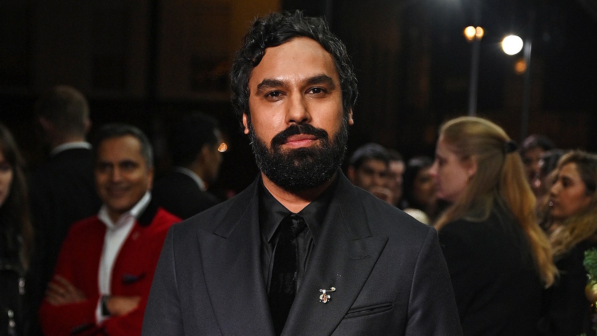 Kunal Nayyar wears black suit