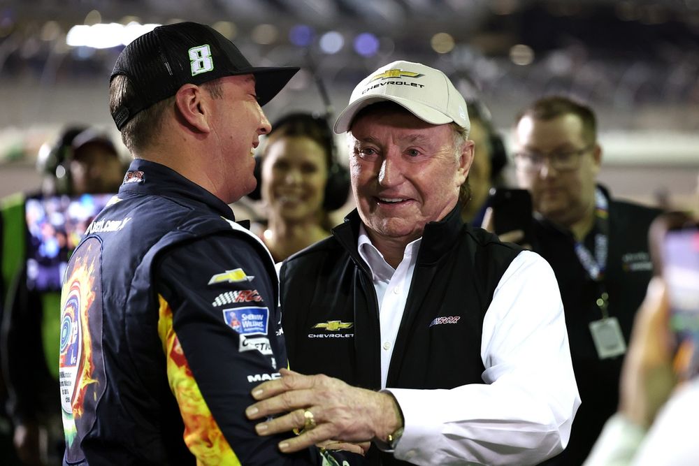 Kyle Busch and Richard Childress after winning pole position for the 2026 Daytona 500