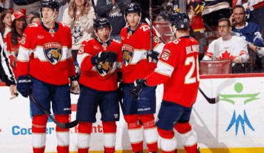 Panthers score 3 in 1st period, hold off Maple Leafs