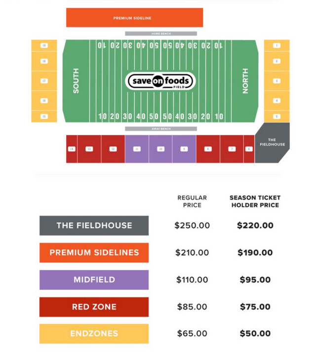 Stadium configuration and ticket prices unveiled for Touchdown Kelowna