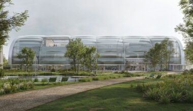 luca poian plans transit museum in madrid with inflatable facade