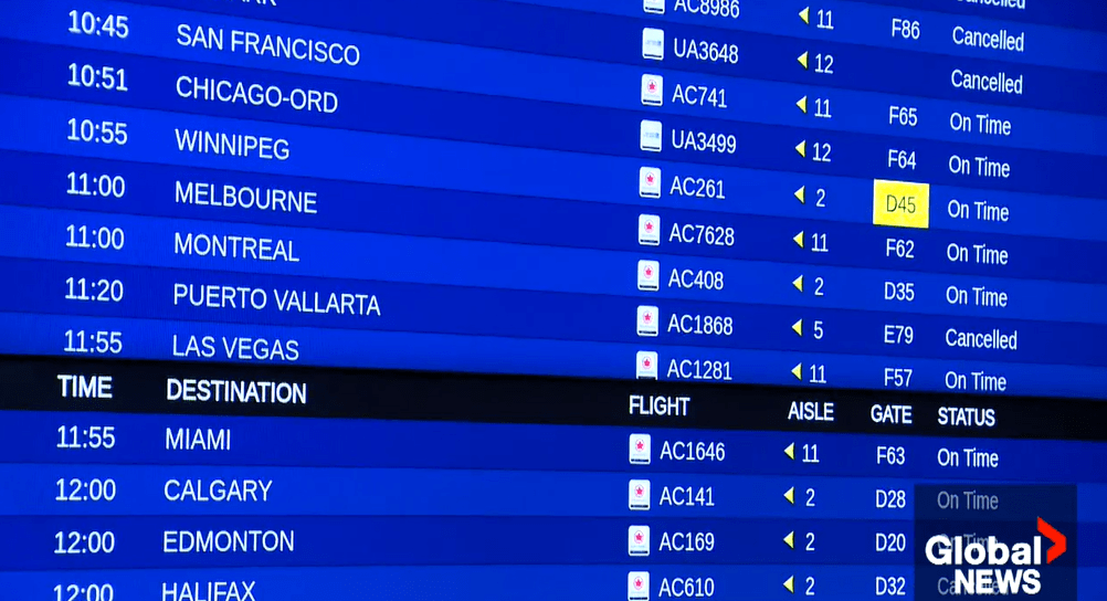 Click to play video: 'Major Canadian airlines announce Mexico flights resume to key destinations'