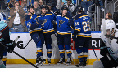 Holloway has hat trick, assist in return, Blues defeat Kraken