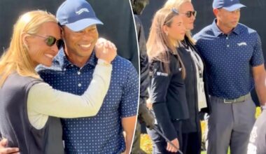 Tiger Woods cozies up to Vanessa Trump at Genesis Invitational: video