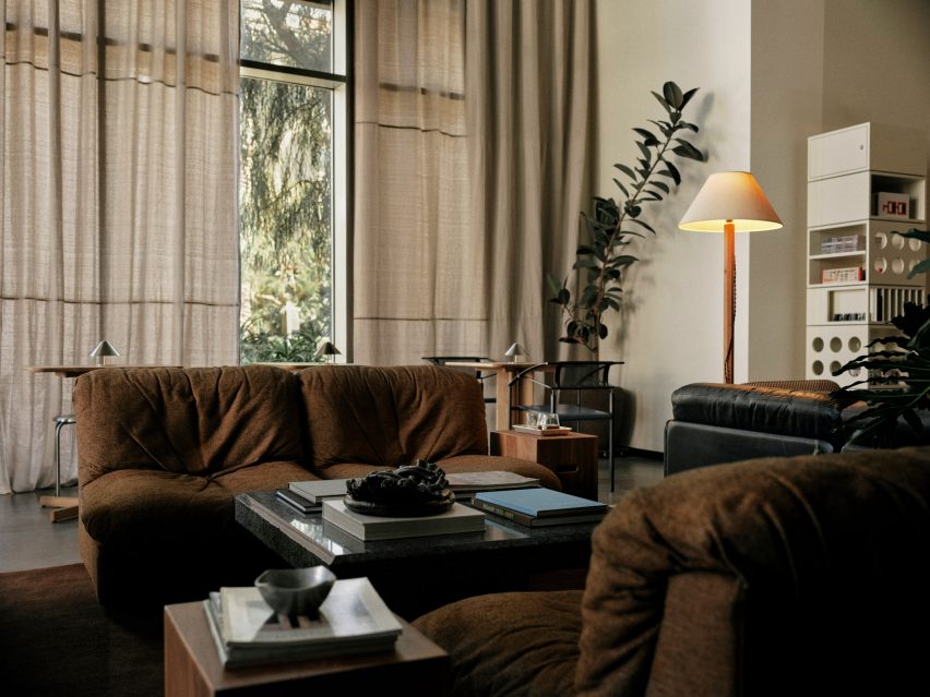 Comfortable lounge area featuring a mixture of vintage furniture