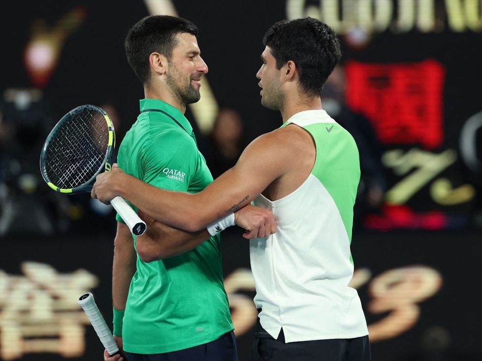 Novak Djokovic Carlos Alcaraz