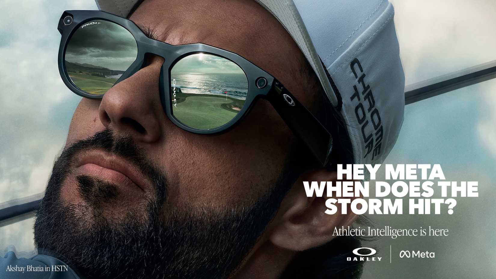 A promotional image from Meta Oakley's Super Bowl commercial