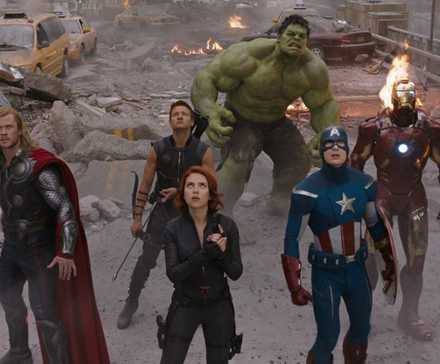 Original Avengers from the Battle of New York stood together