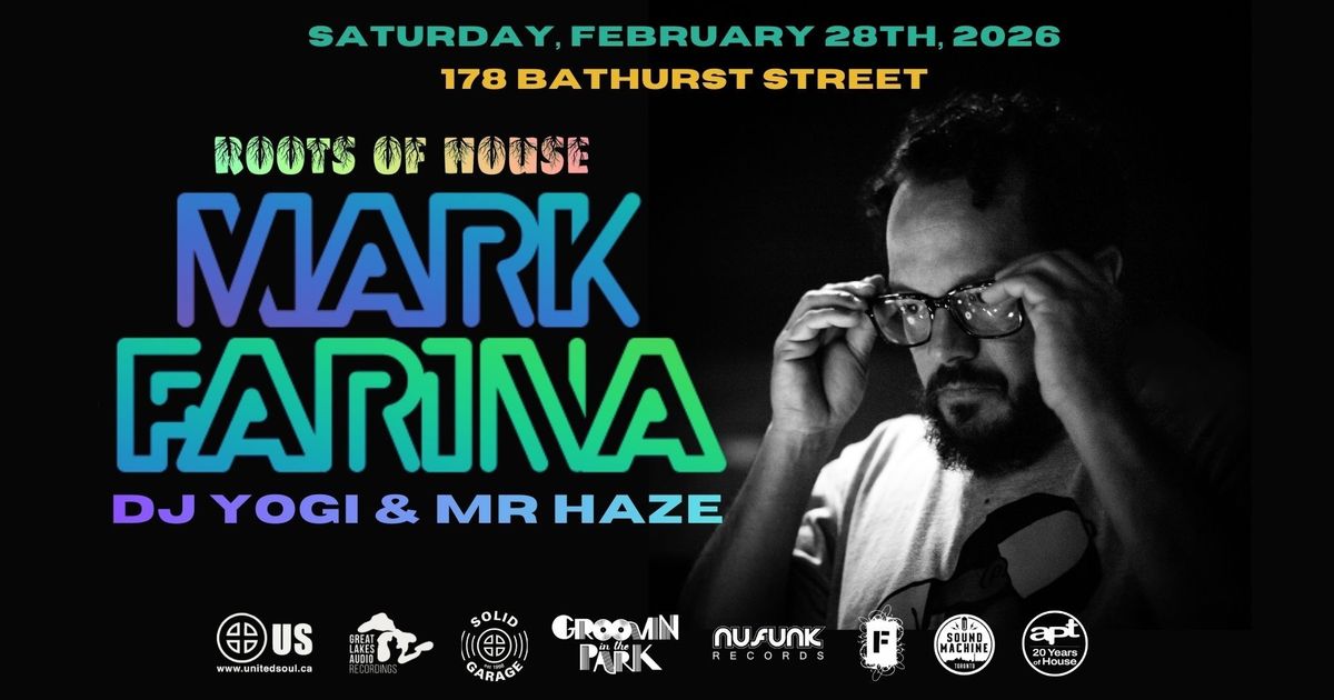 House Music Legend Mark Farina returns to Toronto for Roots of House Series