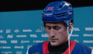 Brock Nelson's post-game interview vs. Team Latvia