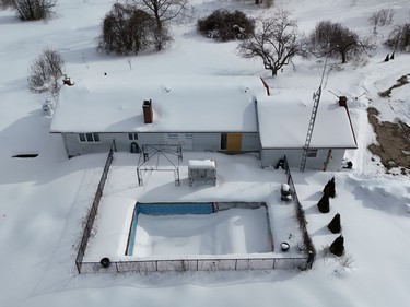 Pictured is the home where Robert Lambert was last seen alive, in 2018, and it is where Chris Fenton and Erin Mackie lived.