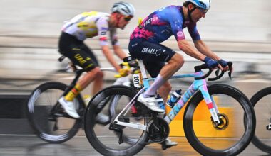 PARIS - CHAMPS-ELYSEES, FRANCE - JULY 27: Michael Woods of Canada and Team Israel - Premier Tech competes during the 112th Tour de France 2025, Stage 21 a 132.3km stage from Mantes-la-Ville to Paris - Champs-Elysees / #UCIWT / on July 27, 2025 in Paris - Champs-Elysees, France. (Photo by Tim de Waele/Getty Images)