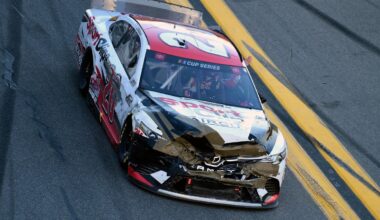 Some of the most damaged cars to win NASCAR Cup races