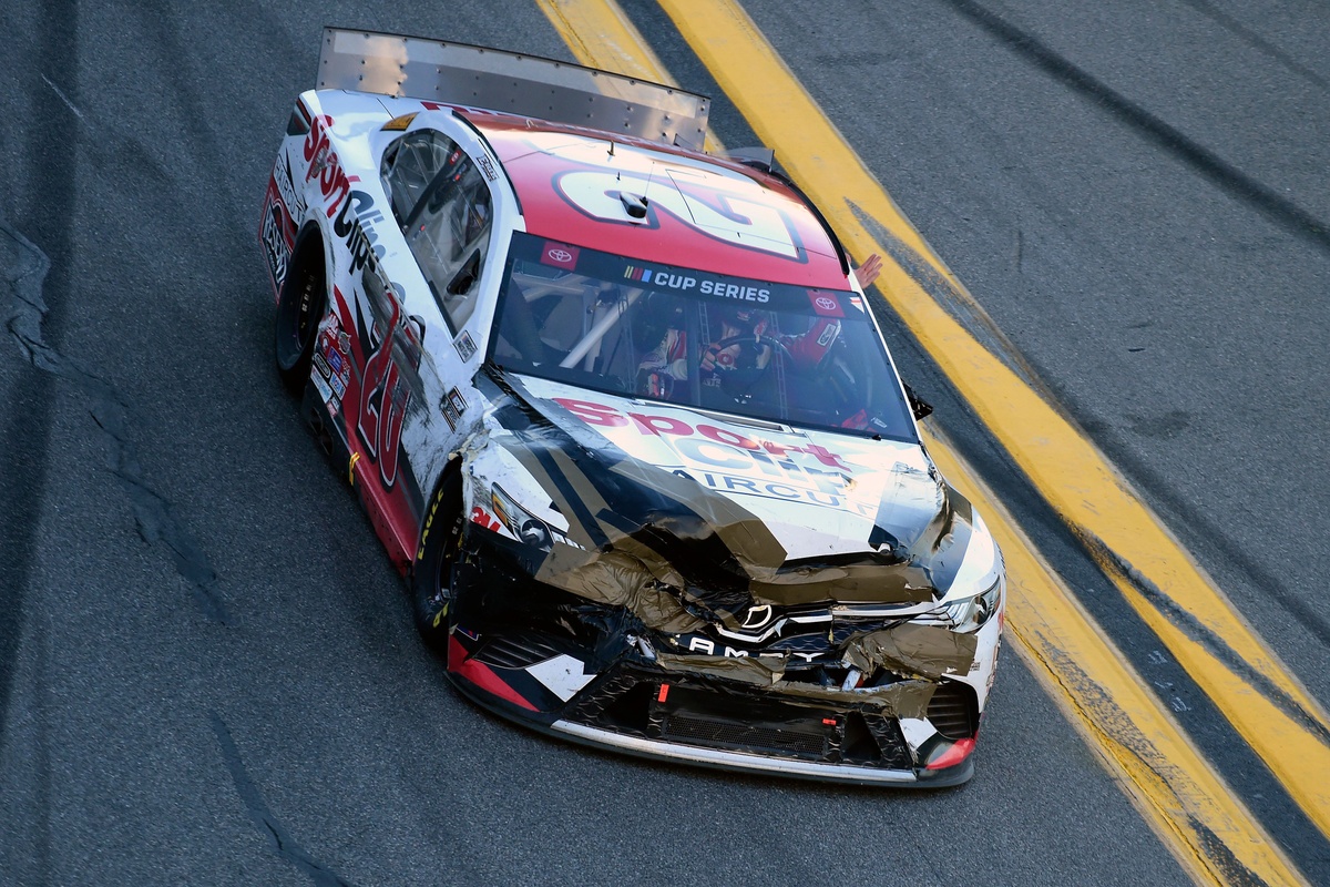 Some of the most damaged cars to win NASCAR Cup races