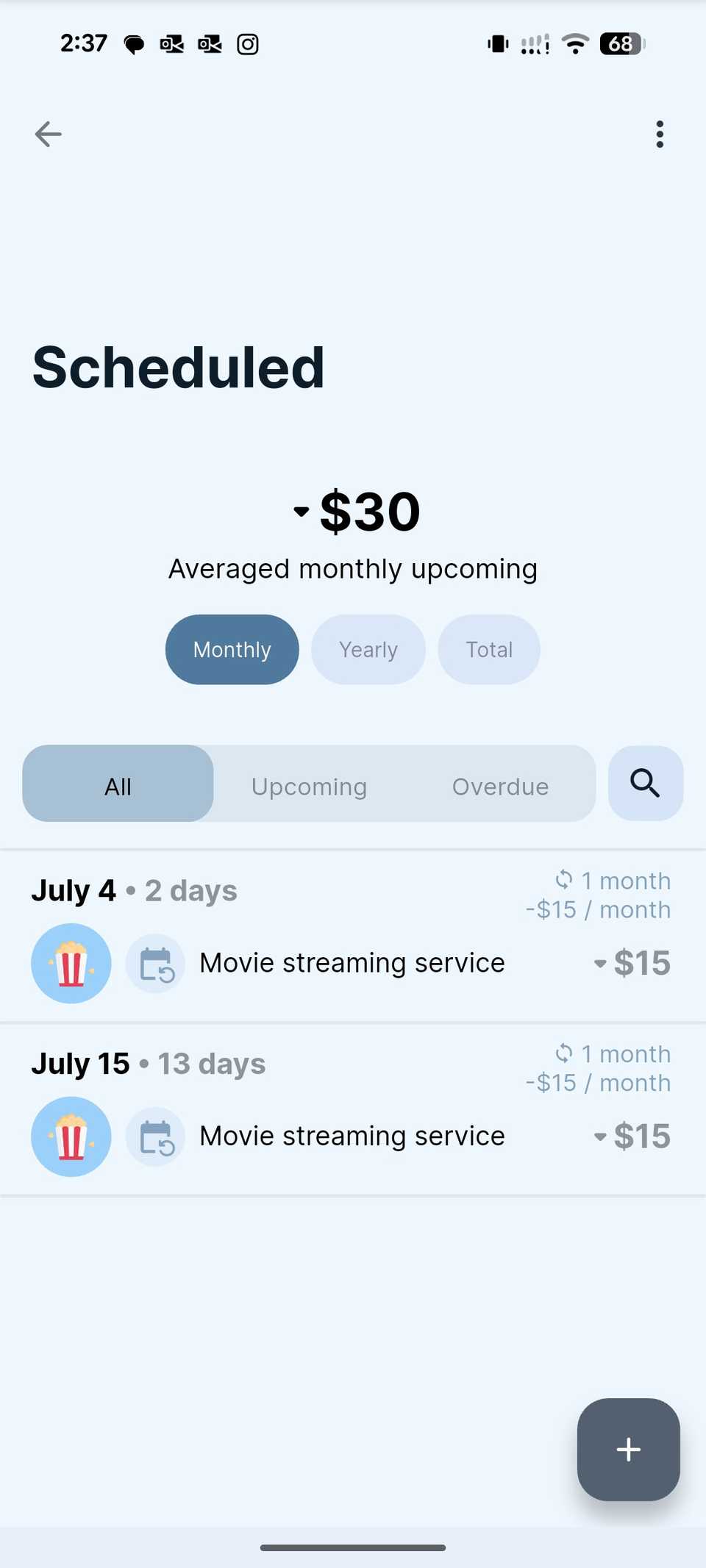 Cashew scheduled transactions