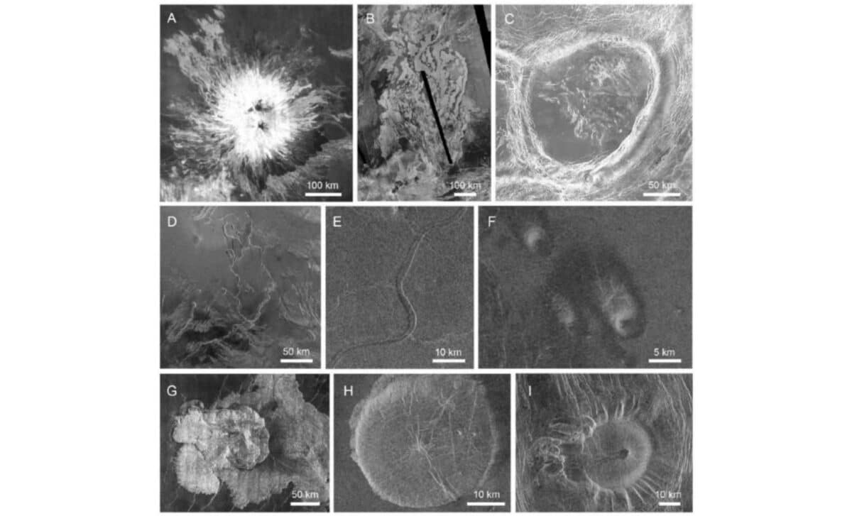 Representative Magellan Radar Imagery Of Venusian Volcanic Features. ©nasa Gsfcjplusgs