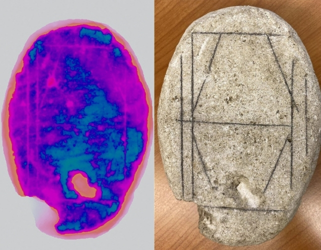 scan of the discovered stone