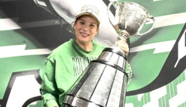 ‘I feel so privileged’: Grey Cup win career highlight for Saskatchewan Roughriders communications director Arielle Zerr | GX94 Radio - Now That's Country!