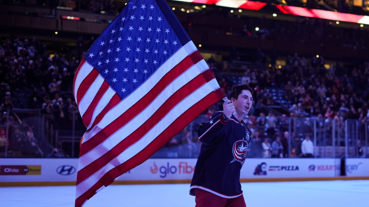 Werenski wears Gaudreau sweatshirt to 2026 Olympics